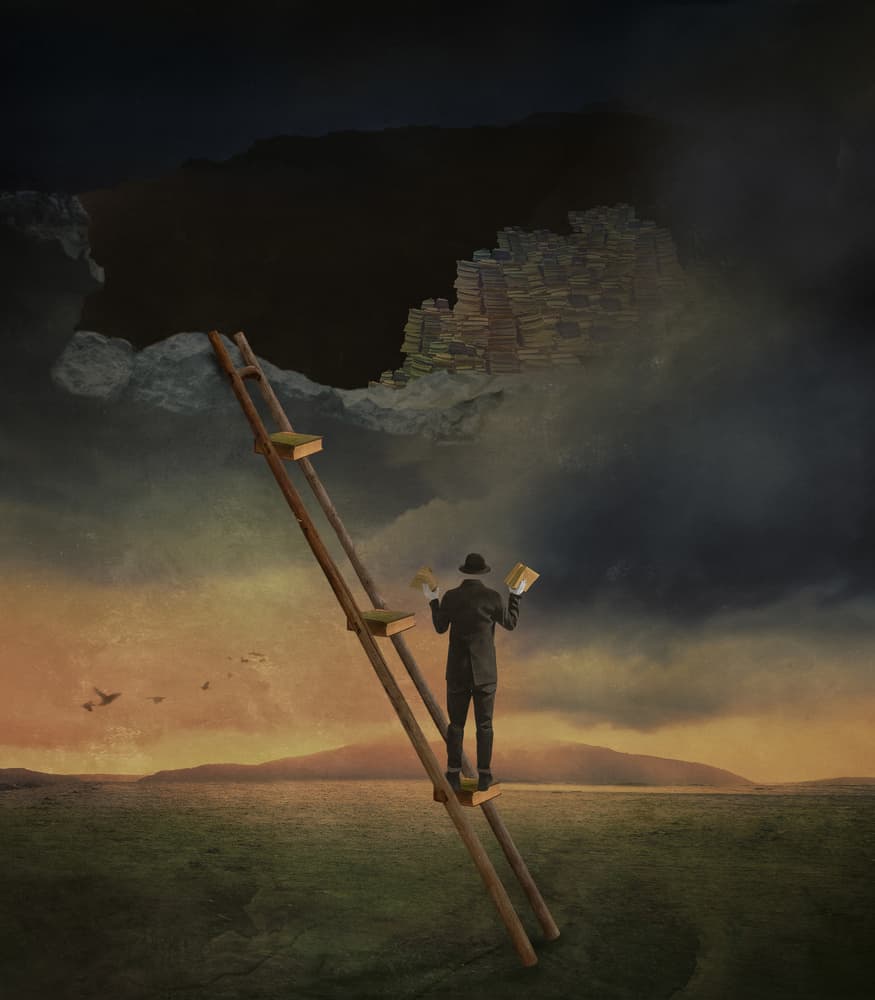 Ladder to Knowledge by Biao Huang — canvas wall art