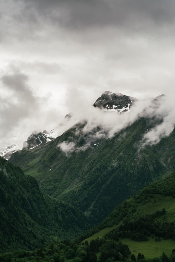 Misty Mountain Valley by Javier Pardina — canvas wall art