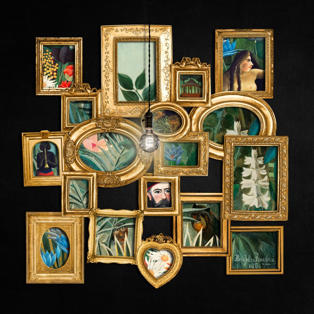 Eclectic Golden Gallery by Marja van den Hurk — canvas wall art