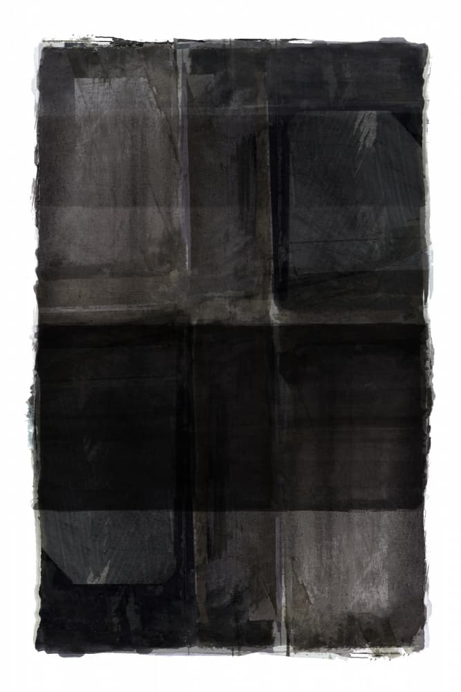 Abstract Dark Layers by cartissi — canvas wall art