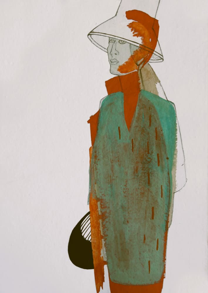 Modern Fashion Figure by Doris Schmitz — canvas wall art