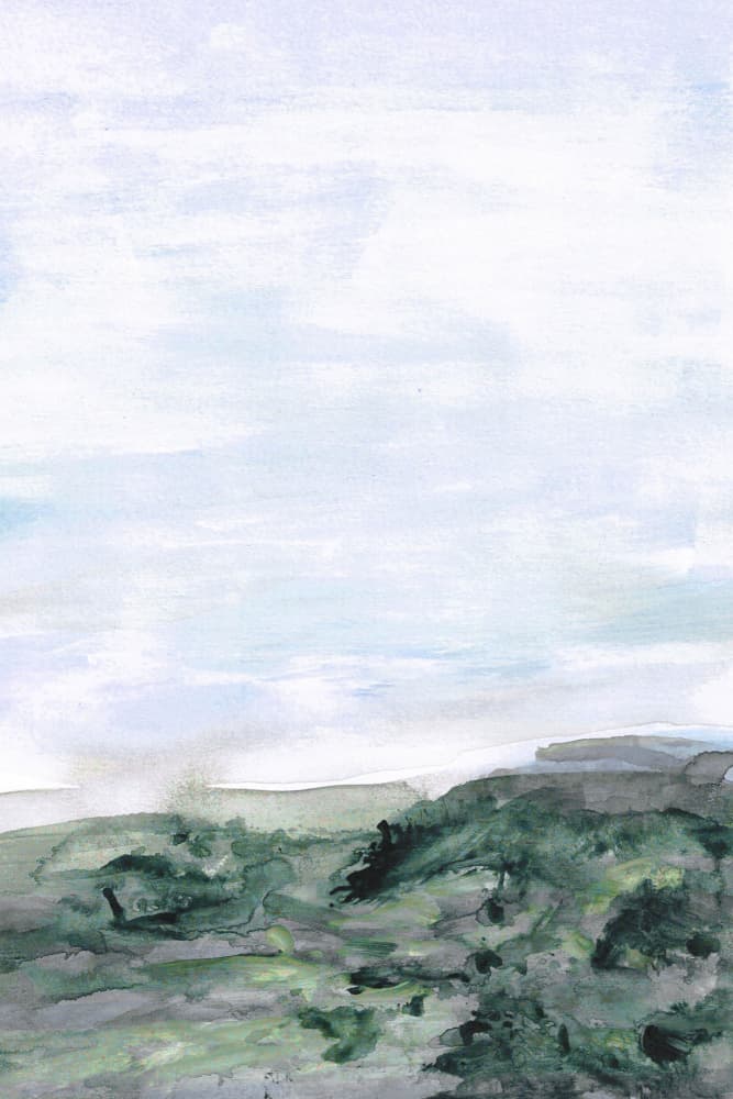 Hazy Green Hills by Lori Ann Folz — canvas wall art