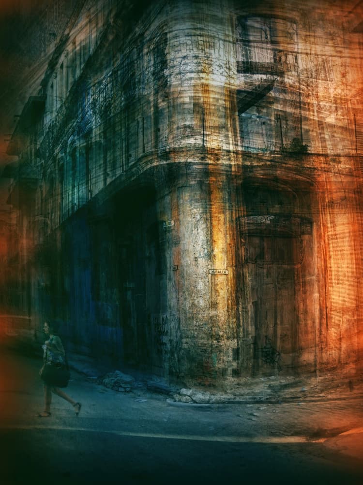 Textured Urban Corner by Roxana Labagnara — canvas wall art