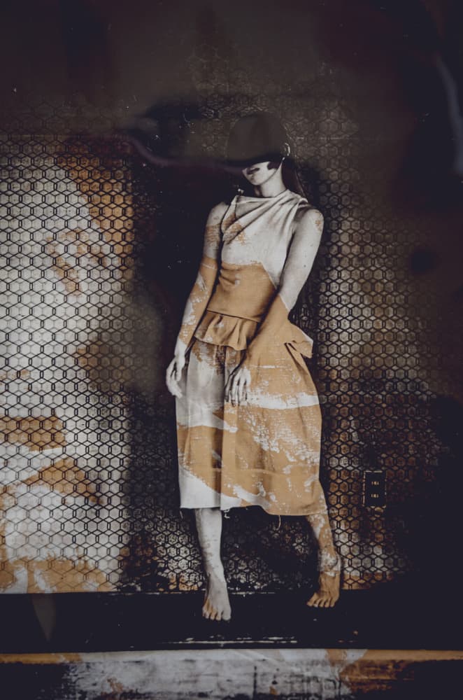Mysterious Fashion Portrait by Kurosaki Sangan — canvas wall art
