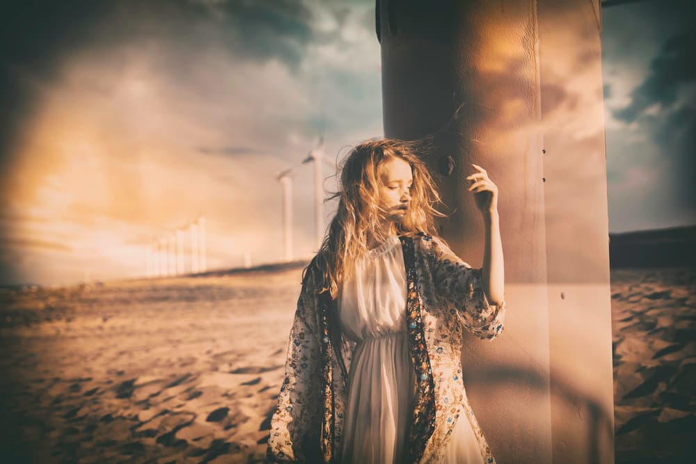 Ethereal Desert Blonde by KOIKI — canvas wall art