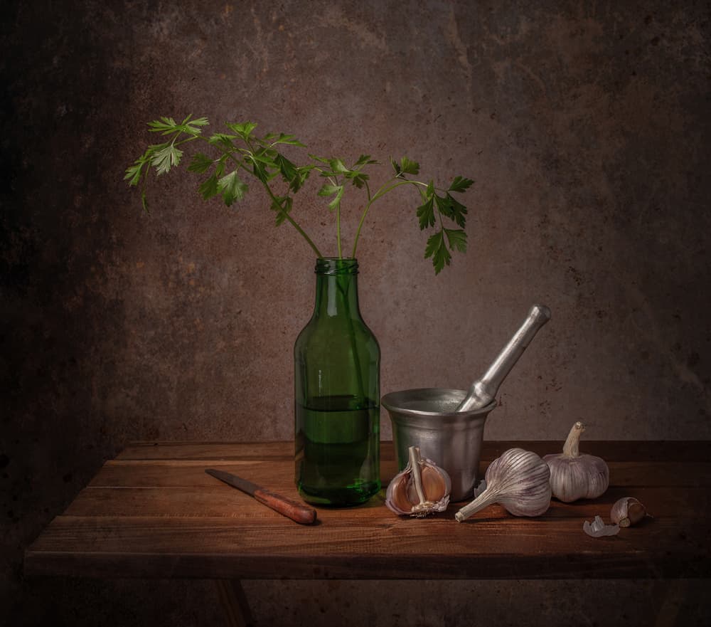 Rustic Kitchen Ingredients by Margareth Perfoncio — canvas wall art