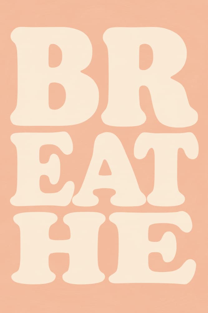 Breathe(apricot) by Treechild — canvas wall art