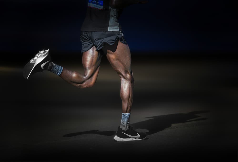 Dynamic Runner's Stride by John-Mei Zhong — canvas wall art