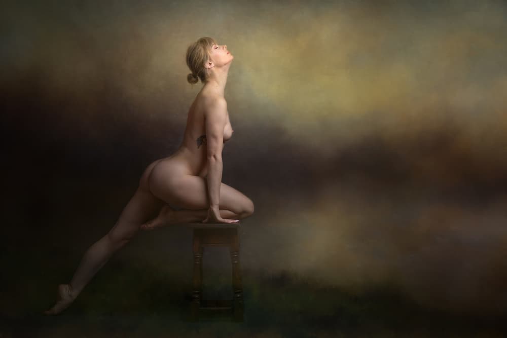 Artistic Nude Study by Luc Stalmans — canvas wall art