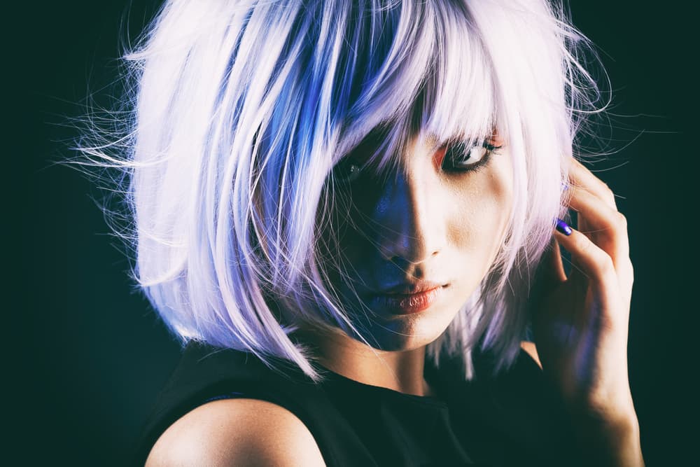 Purple Haired Gaze by Daisuke Kiyota — canvas wall art