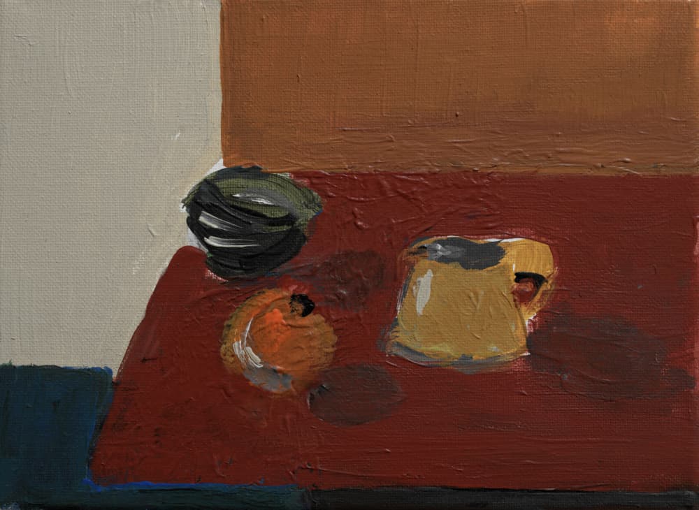Fruit and Yellow Mug by kjeld olsen — canvas wall art