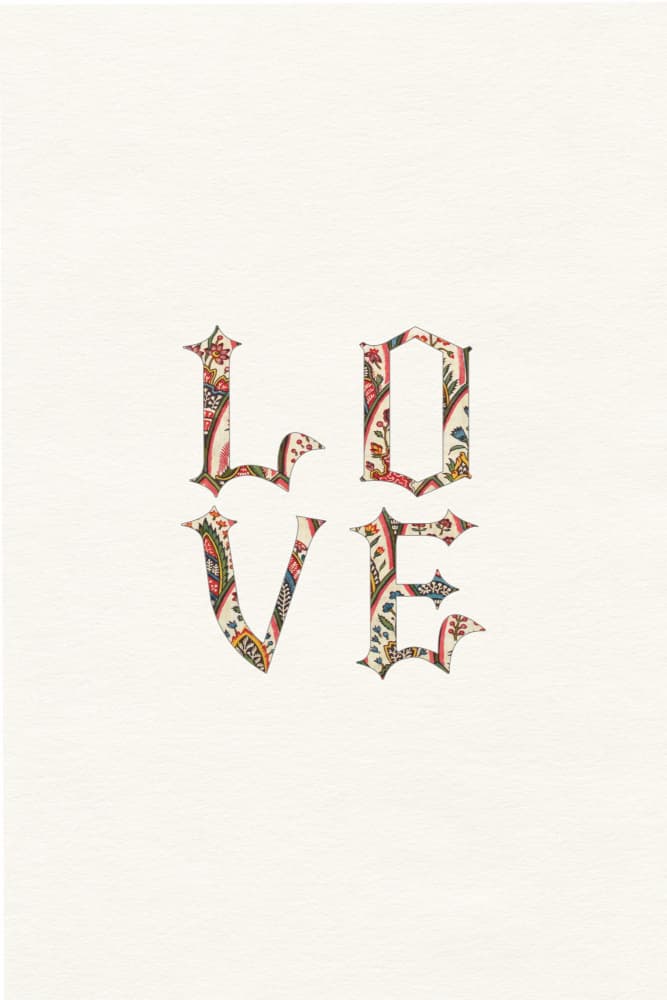 Romantic Paisley Love by Wild Violets — canvas wall art