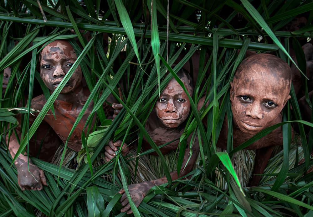 Hidden Jungle Children by Joxe Inazio Kuesta Garmendia — canvas wall art