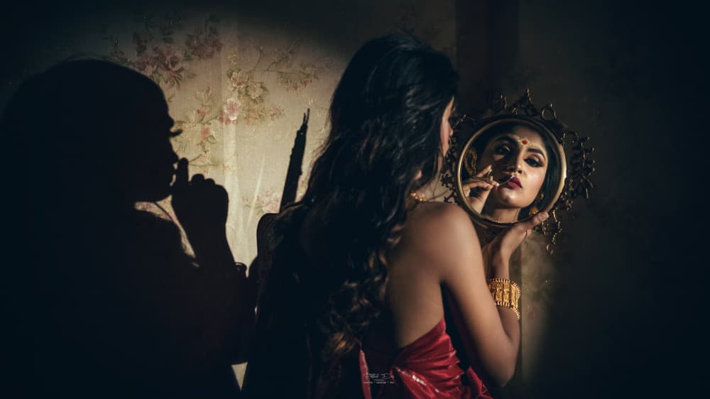 Mirror Beauty Ritual by Prithul Das — canvas wall art