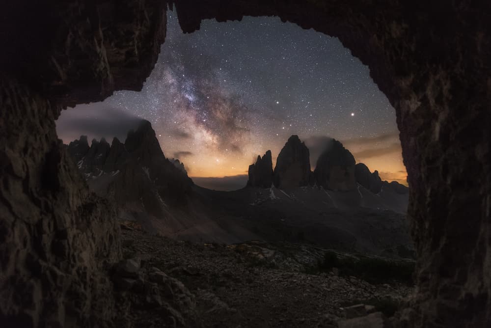Starry Night Dolomite Cave by David Martin Castan — canvas wall art