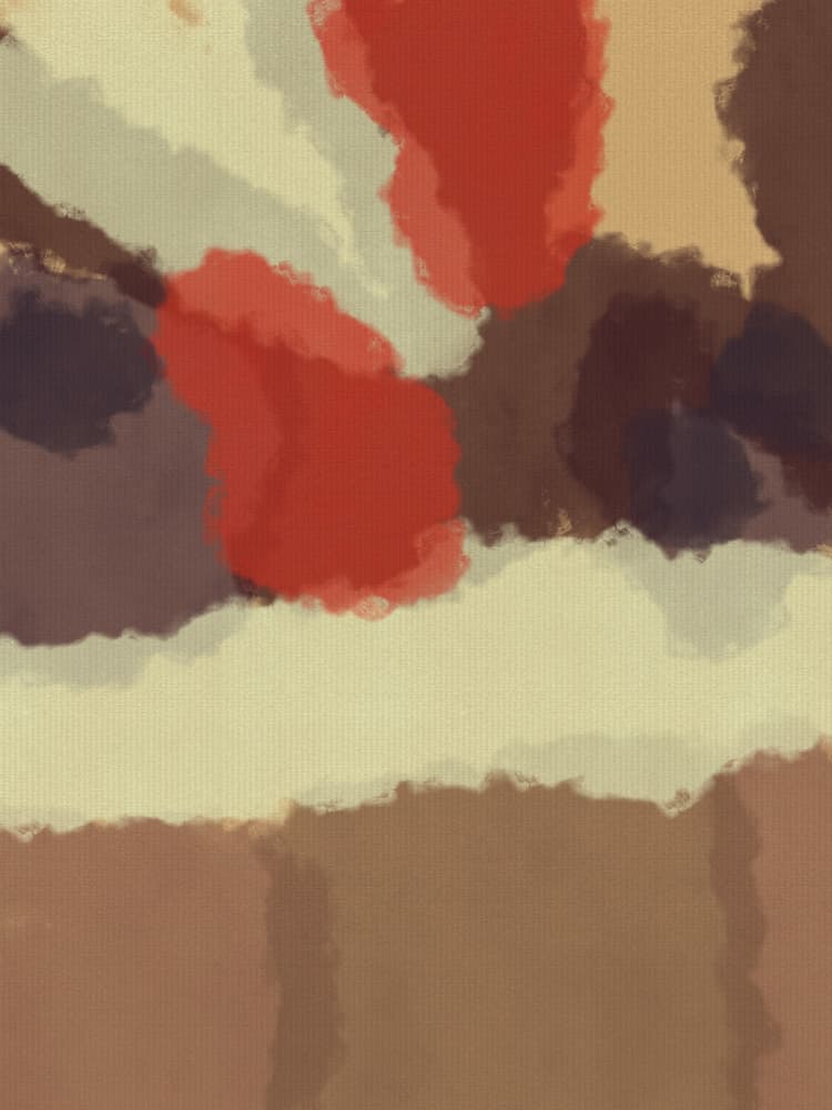 Warm Abstract Strokes by Dina Dankers — canvas wall art