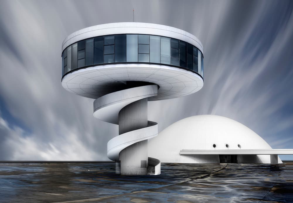 Modern Spiral Architecture by Jorge Ruiz Dueso — canvas wall art