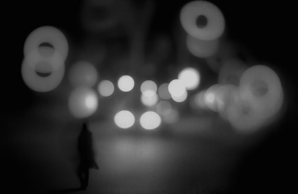 Solitary City Lights by Teruhiko Tsuchida — canvas wall art