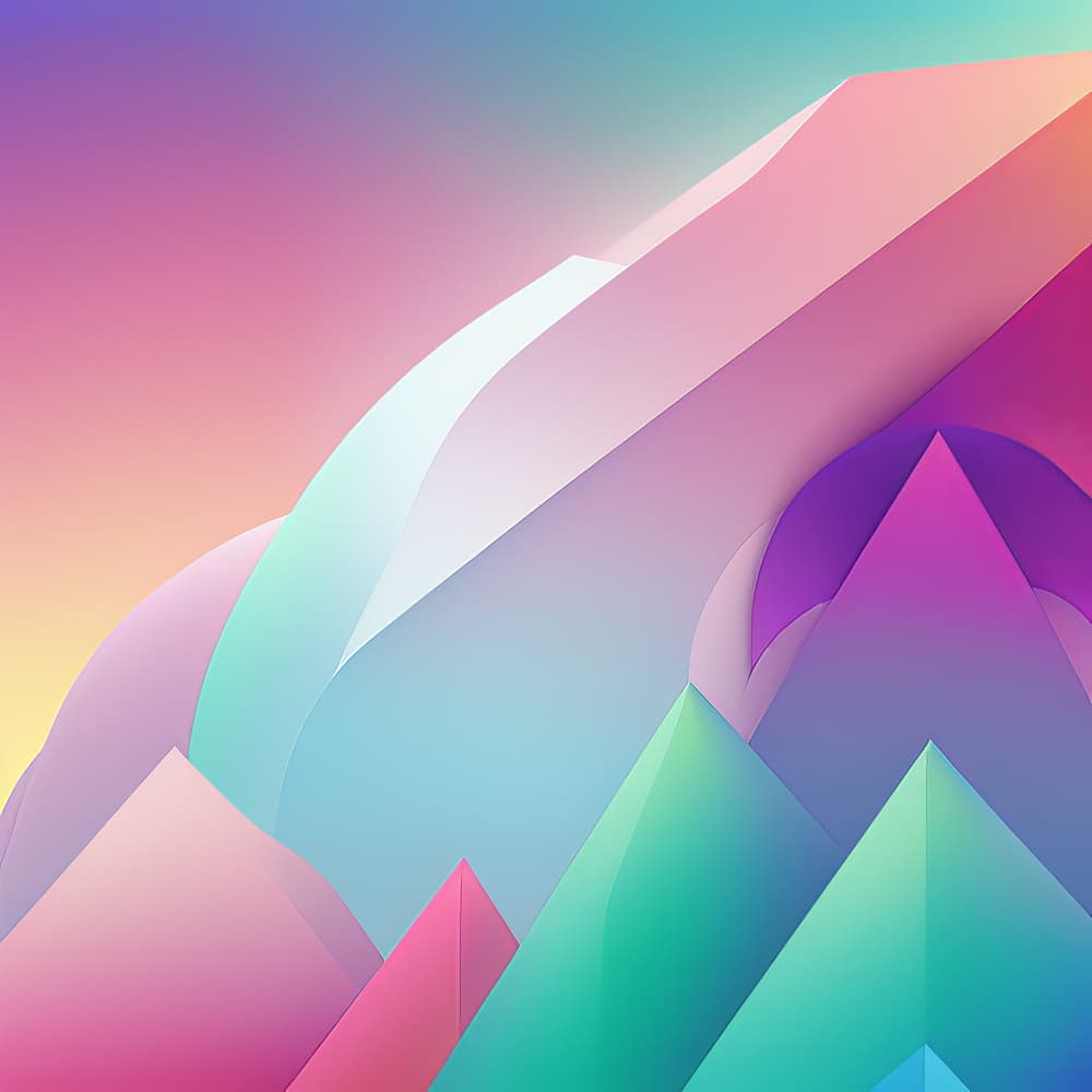 Modern Gradient Landscape by Bilge Paksoylu — canvas wall art