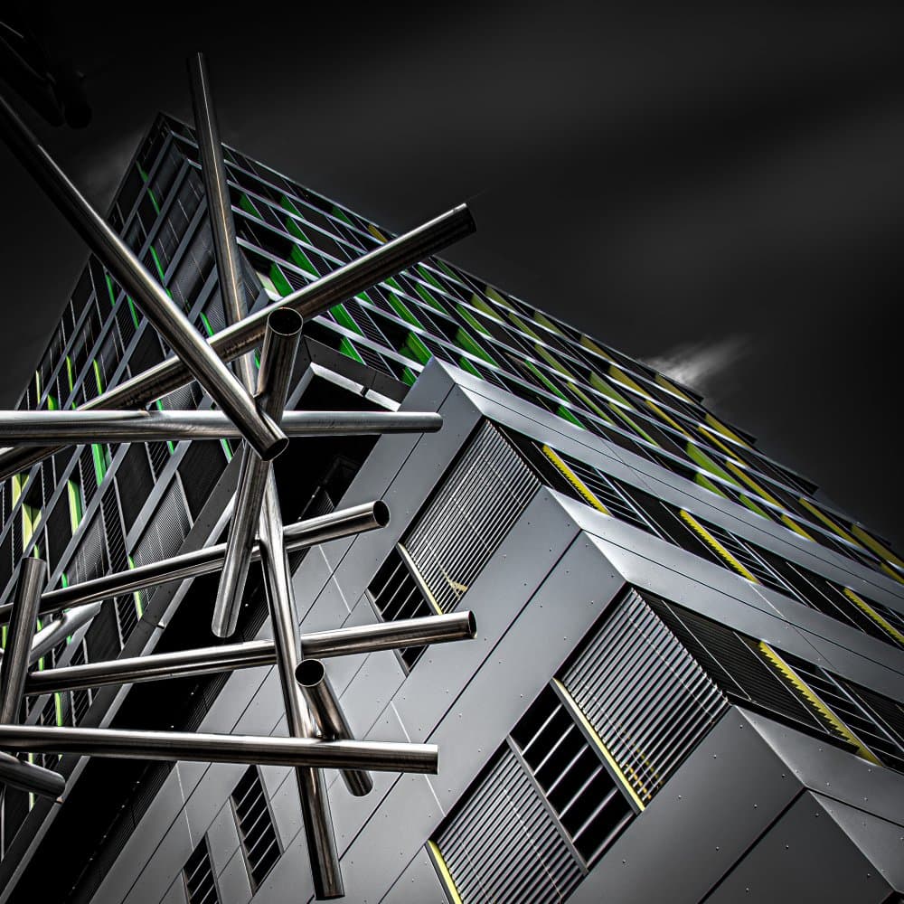 Modern Steel Architecture by Stephan Rückert — canvas wall art