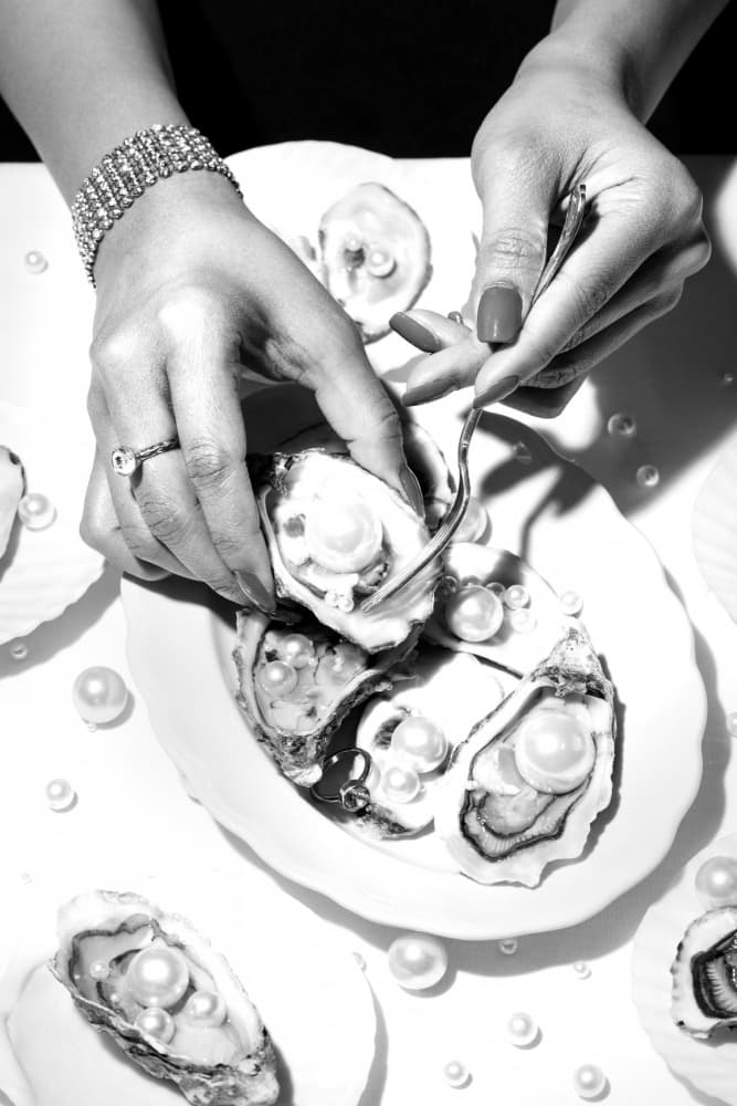 Elegant Pearl Oysters by Pictufy Studio III — canvas wall art