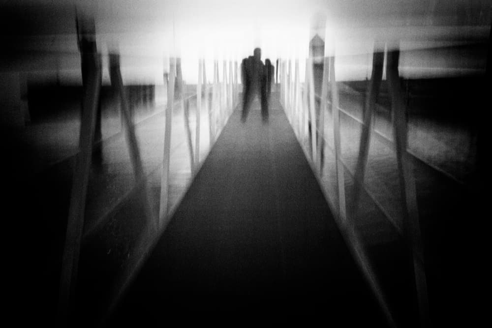 Blurred Figures Path by Laura Mexia — canvas wall art
