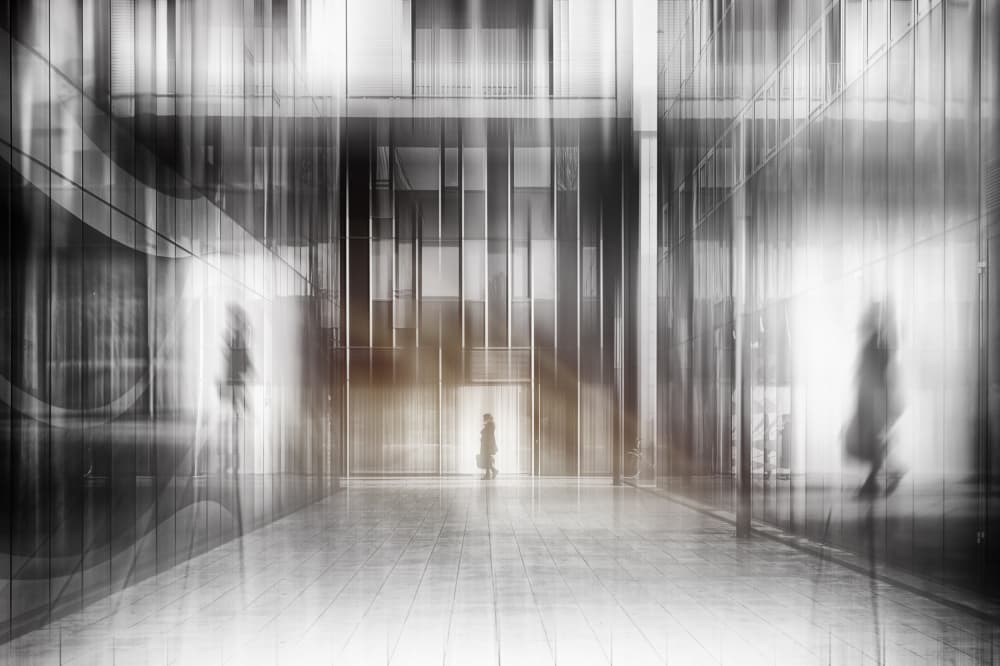Abstract City Movement by Jurij Bizjak — canvas wall art