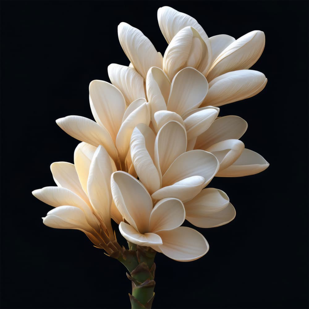 Elegant White Blooms by Bilge Paksoylu — canvas wall art
