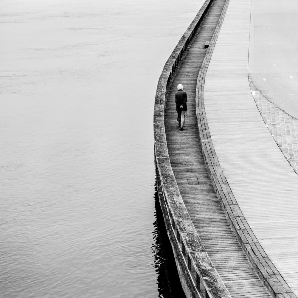 Solitary Boardwalk Path by Boris Hristov — canvas wall art