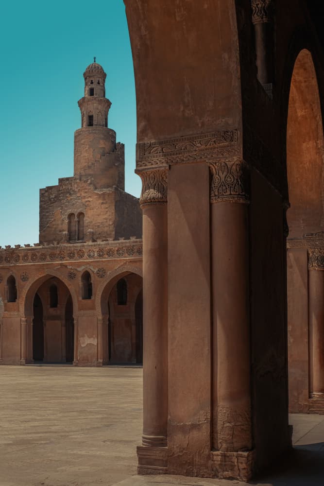 Spiral Minaret Cairo by hishamtwhed — canvas wall art