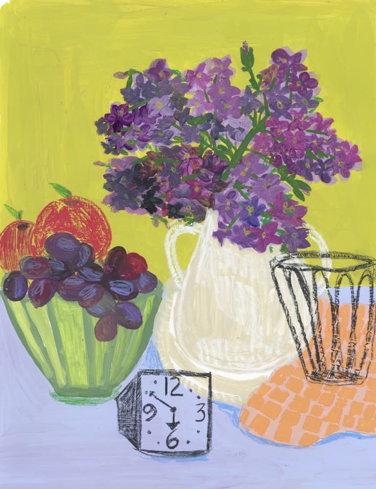 It Was Time for Lilacs by Sharon Nullmeyer — canvas wall art