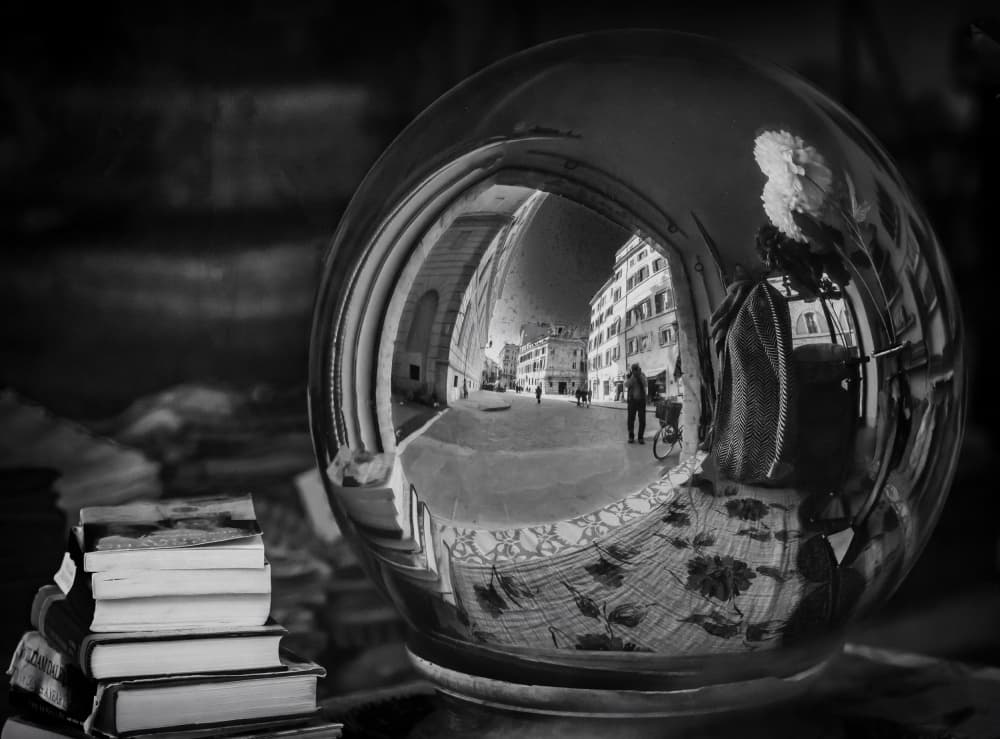 Urban Street Crystal Ball by Ömer Ates Kızıltug — canvas wall art