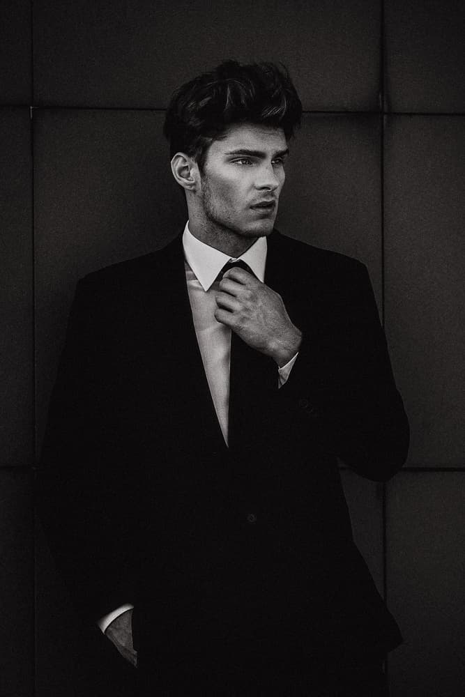 Sophisticated Man in Suit by Martin Krystynek MQEP — canvas wall art
