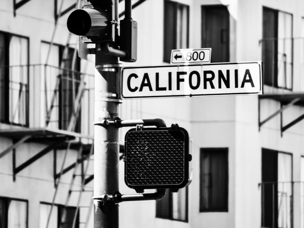California Street Sign by Magda Izzard — canvas wall art