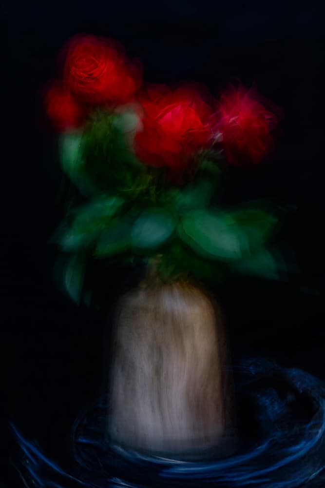 Dreamy Red Roses by Florent Dirk Thies — canvas wall art
