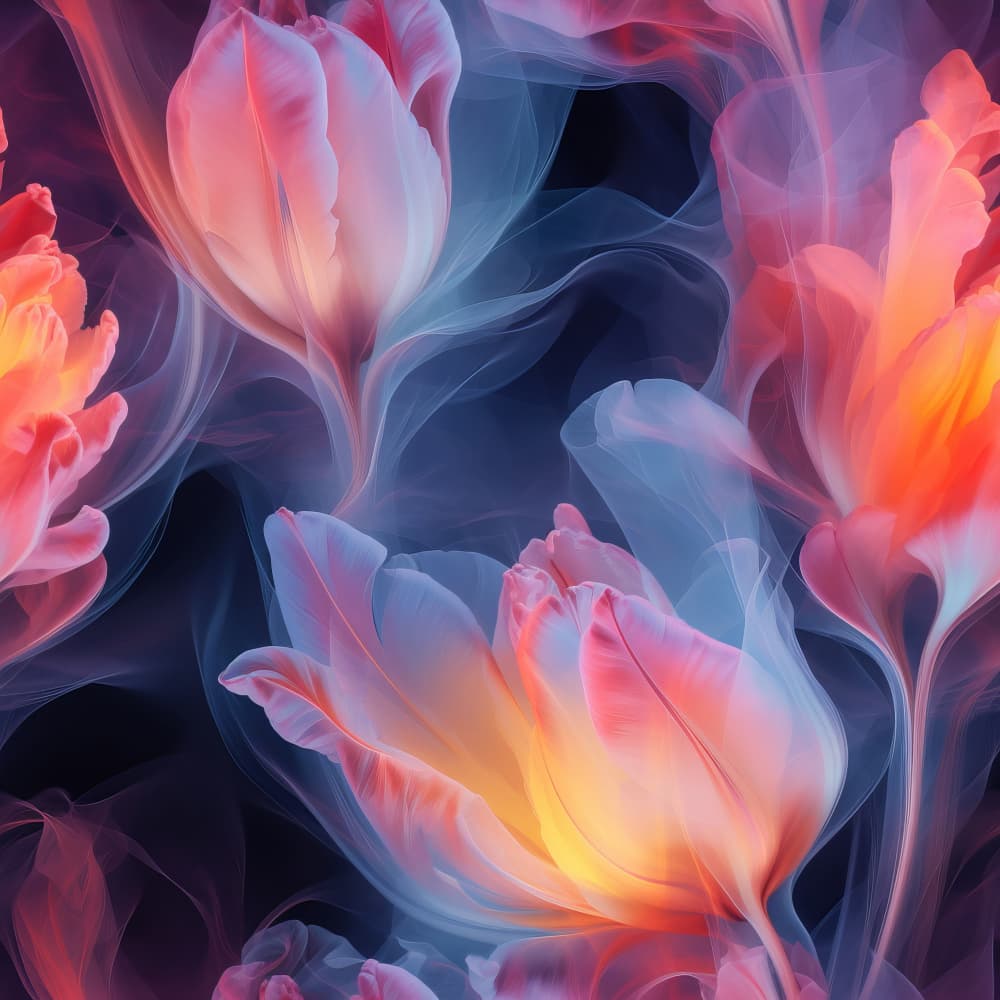 Ethereal Floral Glow by Bilge Paksoylu — canvas wall art