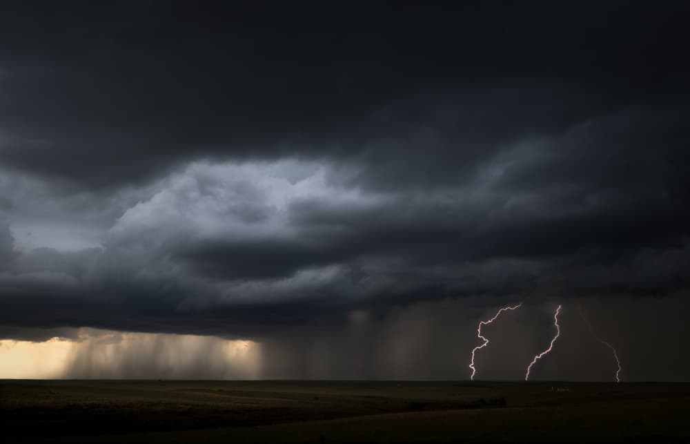 Dramatic Prairie Storm by Dennis Zhang — canvas wall art