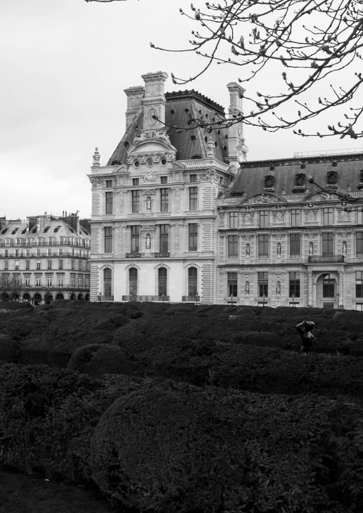 Paris Museum Garden by Talitha McQueen — canvas wall art
