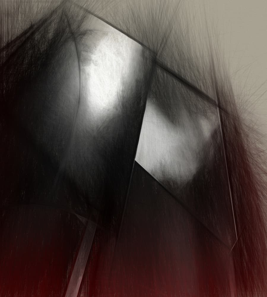 Dramatic Gritty Abstraction by Gilbert Claes — canvas wall art