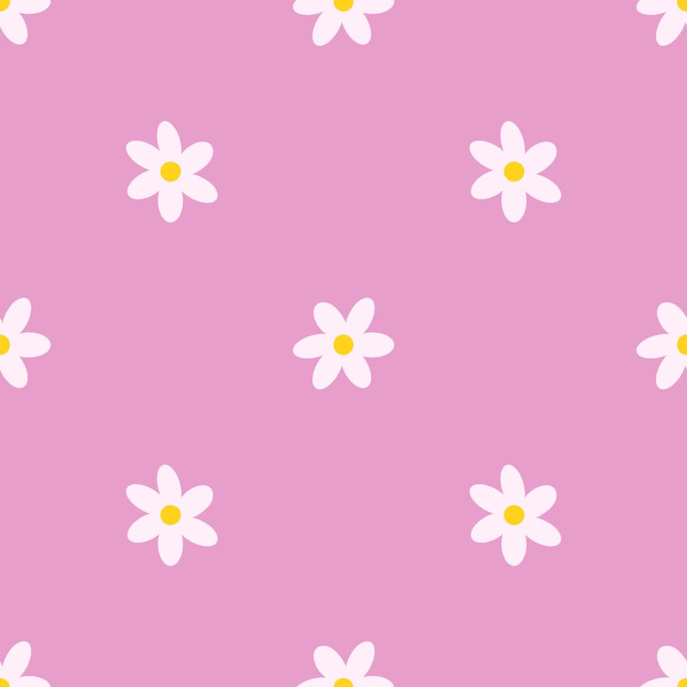 Blushing Daisy Field by Carolina Rowlinson — canvas wall art