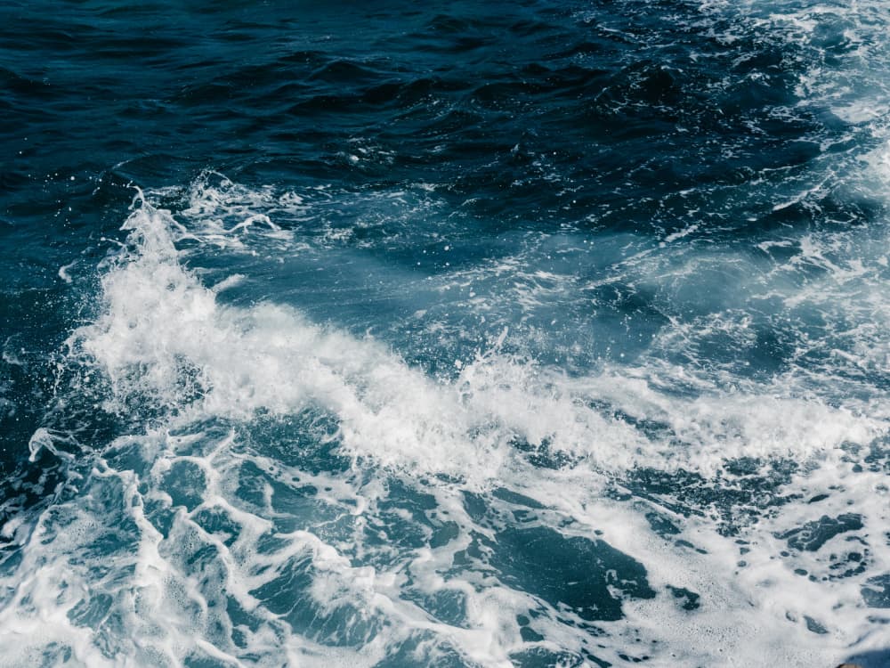 Deep Blue Ocean Waves by Photolovers — canvas wall art