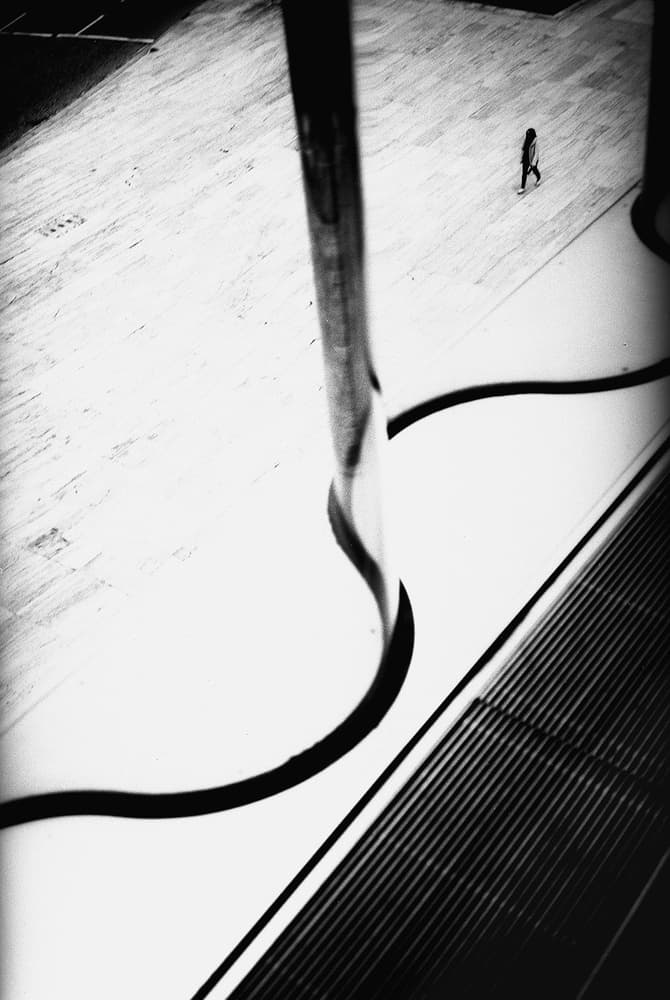 Lone Figure Walking by Paulo Abrantes — canvas wall art