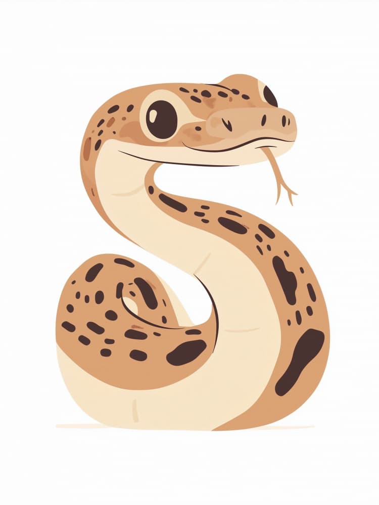 Cute Cartoon Snake by Pictufy Studio IV — canvas wall art