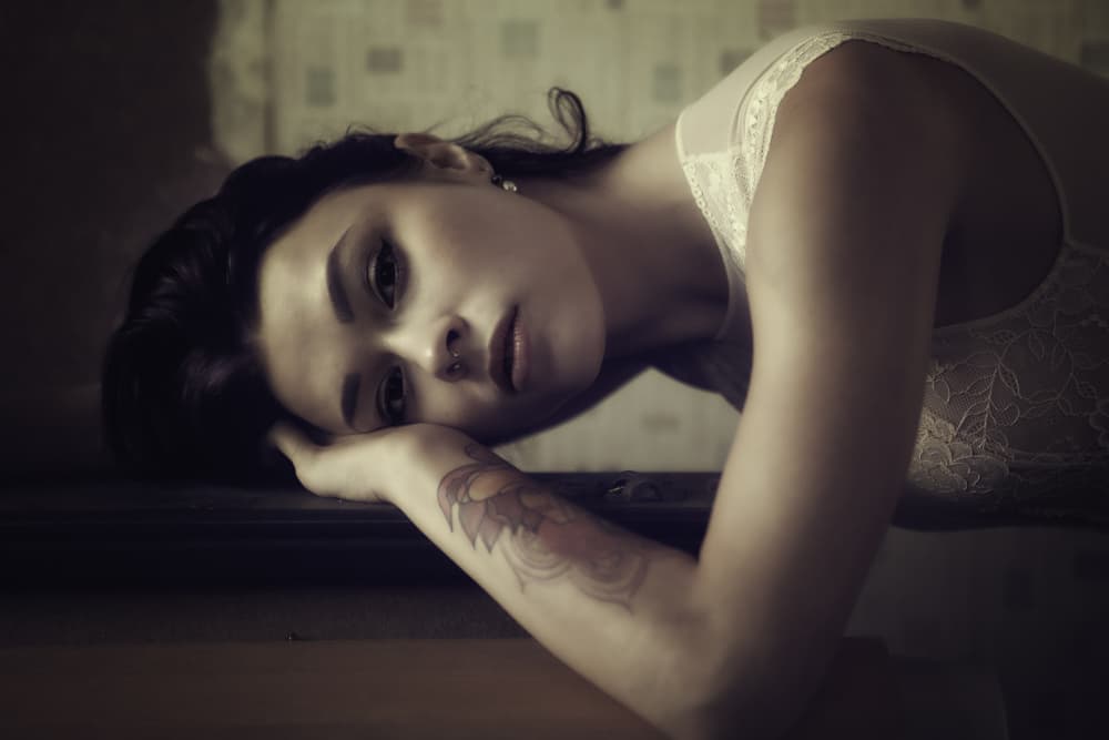 Pensive Young Woman by Georgios Bero — canvas wall art