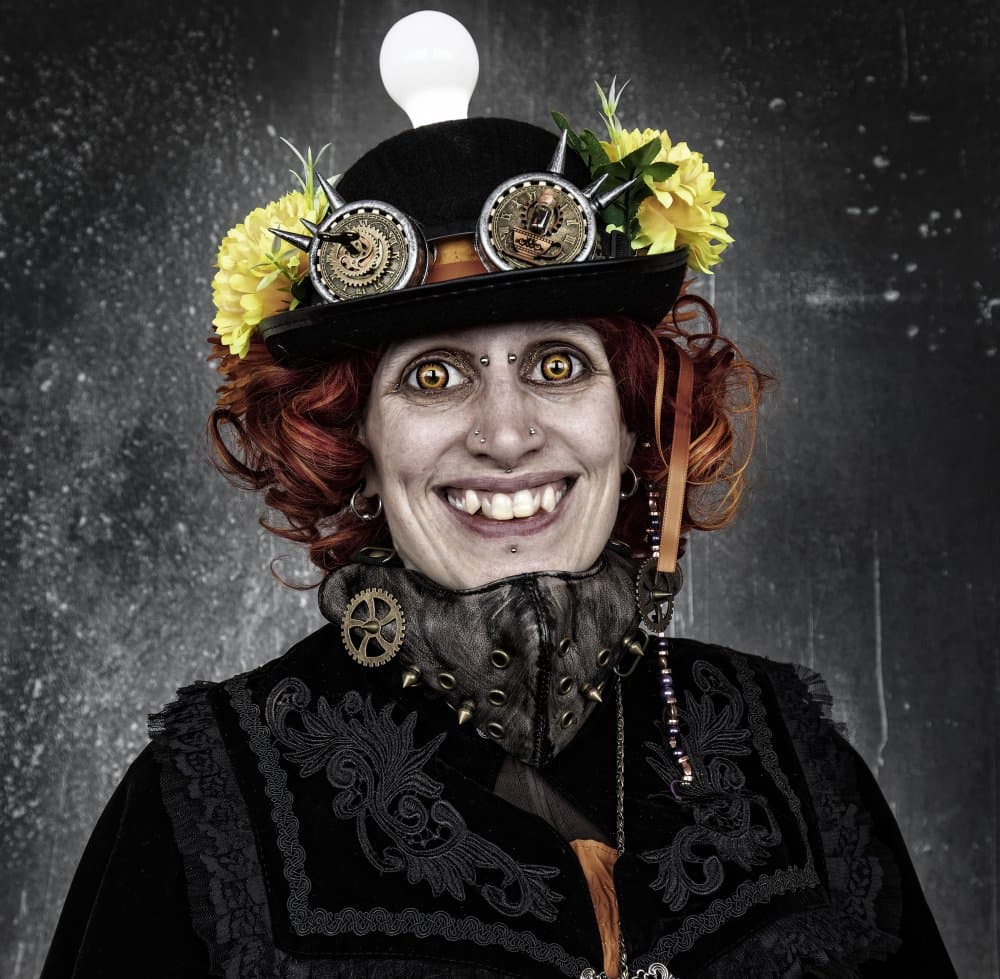 Eccentric Steampunk Smile by Daniel Springgay — canvas wall art