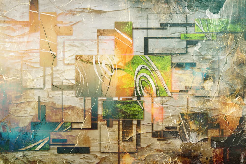Modern Abstract Layers by Rafal Kulik — canvas wall art