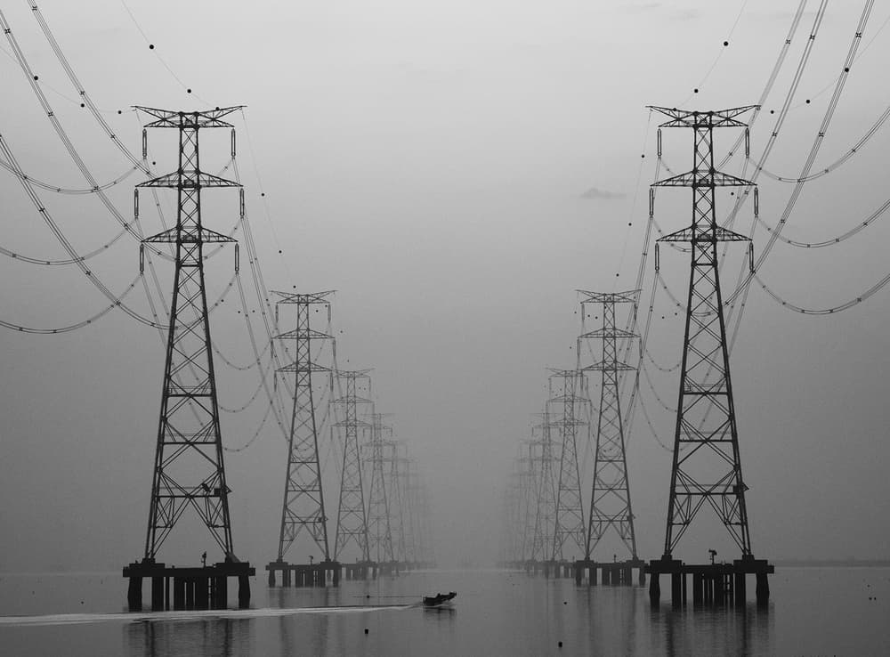 Misty Power Towers by HAN dong hee — canvas wall art