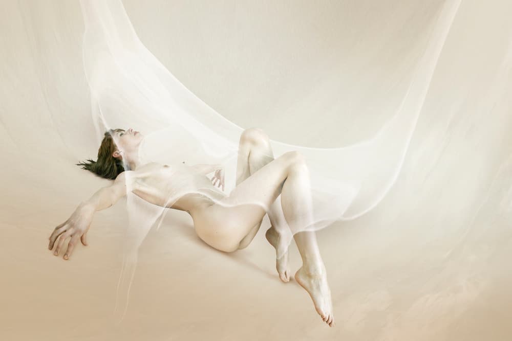 Ethereal Floating Nude by Christine von Diepenbroek — canvas wall art