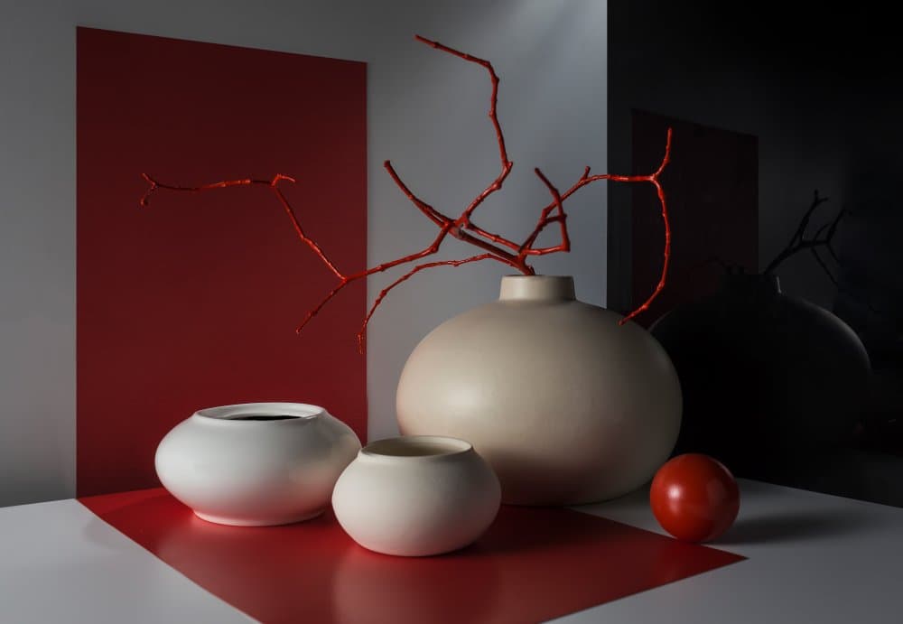 Modern Still Life Red by Evgeniy Popov — canvas wall art