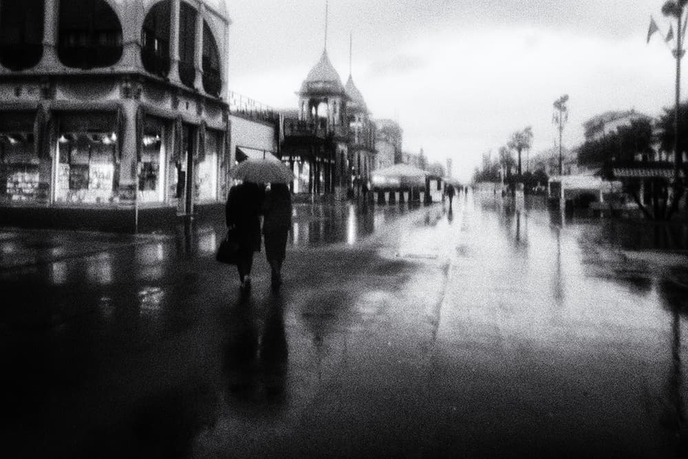 Rainy City Walk by Massimo Della Latta — canvas wall art